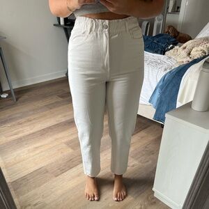 H&M Women's High Rise Jeans - Cream